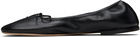 CHRISTEN SSENSE Exclusive Black Tabi Stretch Ballerina Flats