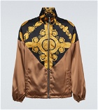 Versace - Maschera Baroque satin bomber jacket