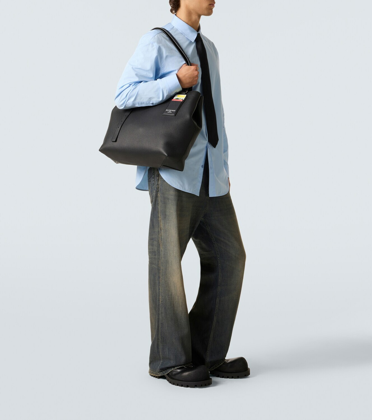 Balenciaga Credit leather tote bag