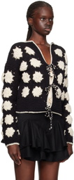 Tach Black & White Dana Cardigan