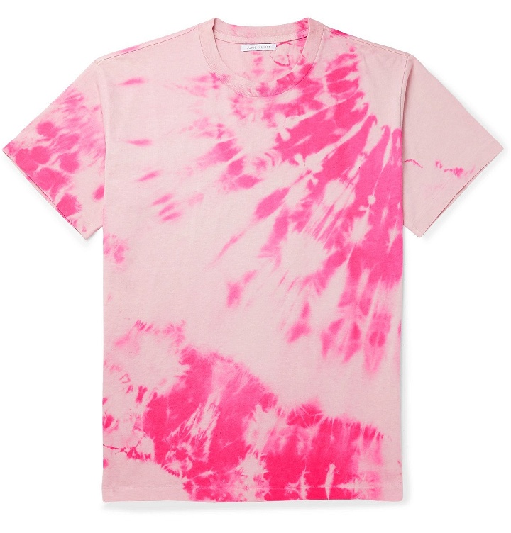 Photo: John Elliott - University Tie-Dyed Cotton-Jersey T-Shirt - Pink