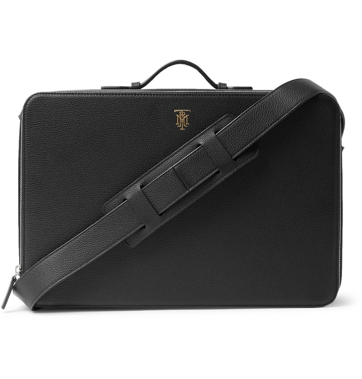 MONTROI - Nomad Working Station Full-Grain Leather Briefcase - Black
