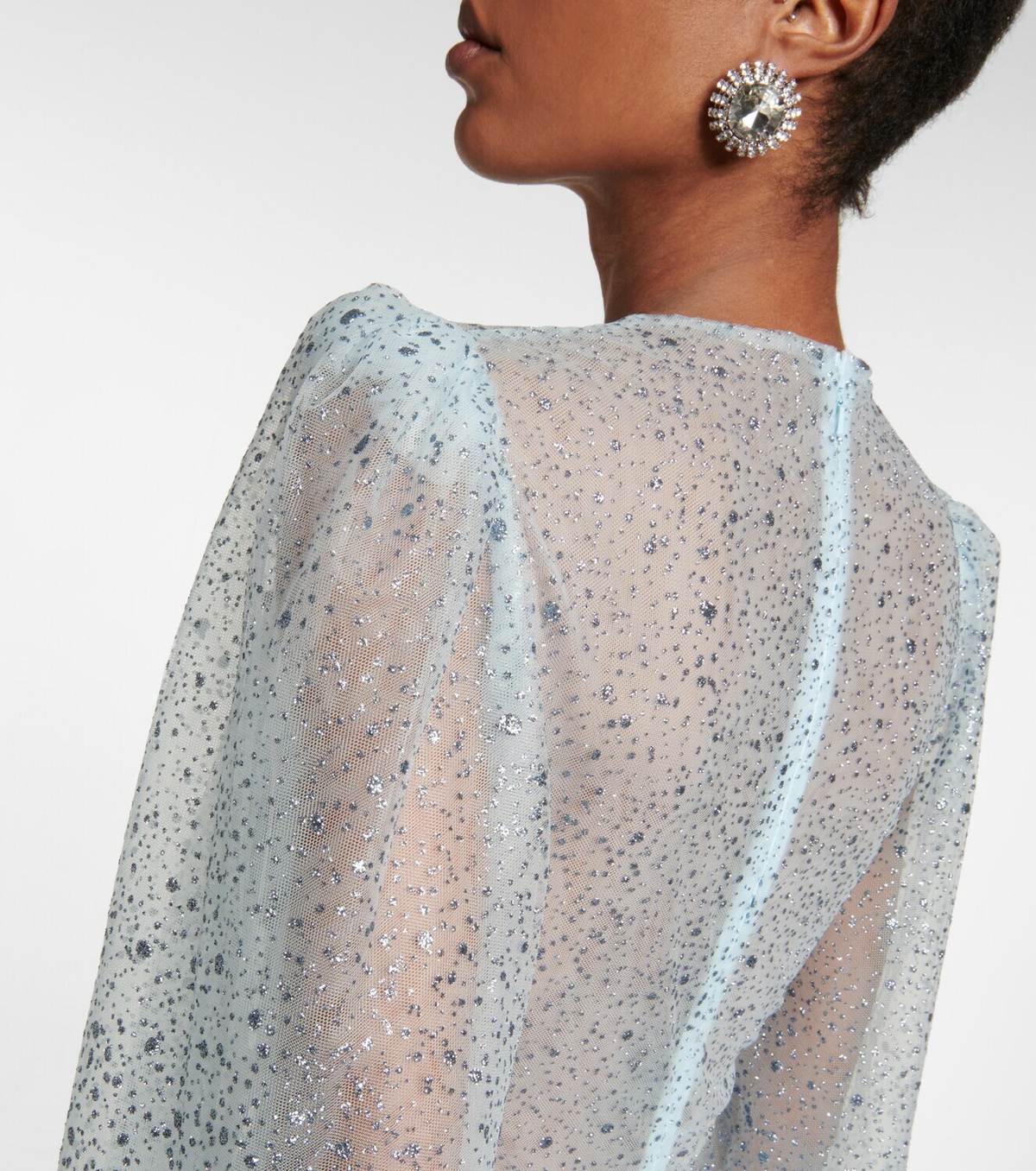 Costarellos Lucia embellished tulle gown