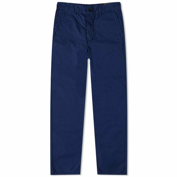 Photo: orSlow Men's French Work Pant in Blue