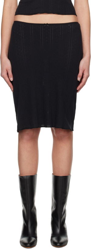 Photo: Cou Cou Black 'The Slip' Midi Skirt