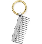 GOOD ART HLYWD - Gold-Tone and Sterling Silver Comb Key Fob - Silver