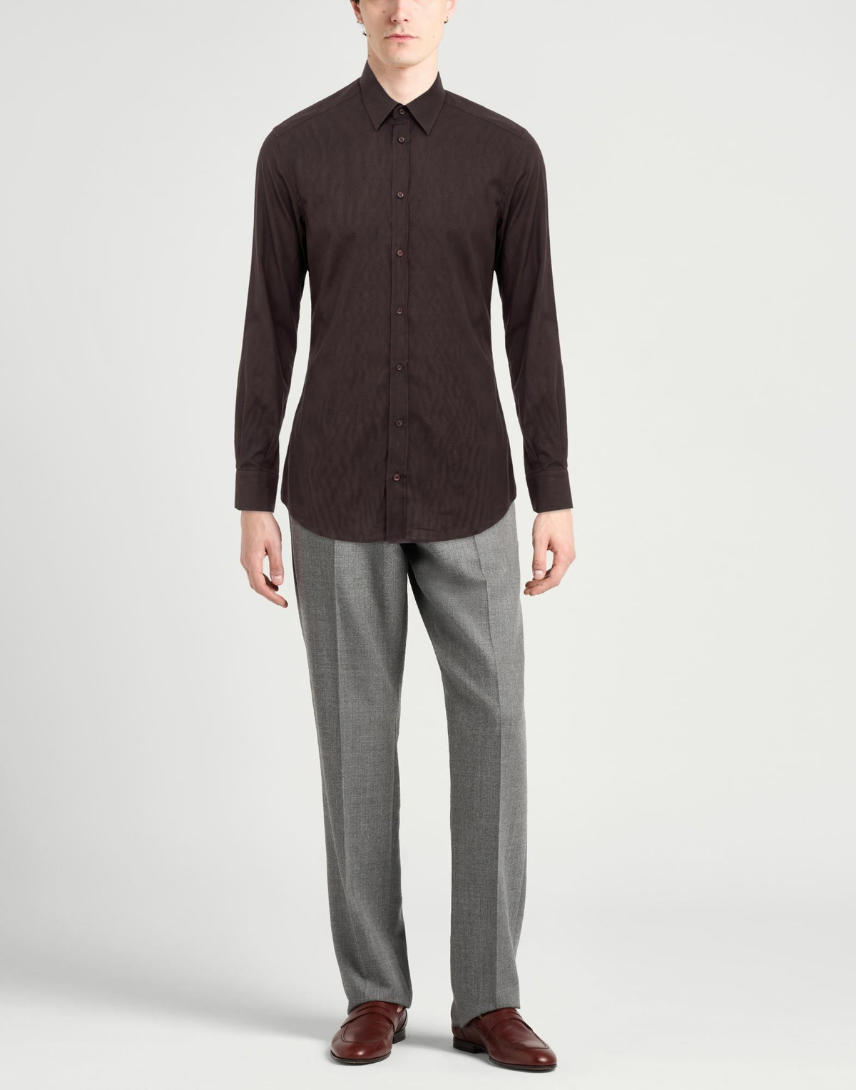 Dolce & gabbana Mens Shirt Chocolate in Brown