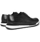 Berluti - Fast Track Logo-Embossed Leather Sneakers - Black