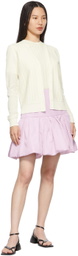 3.1 Phillip Lim Pink Taffeta Bubble Hem Miniskirt