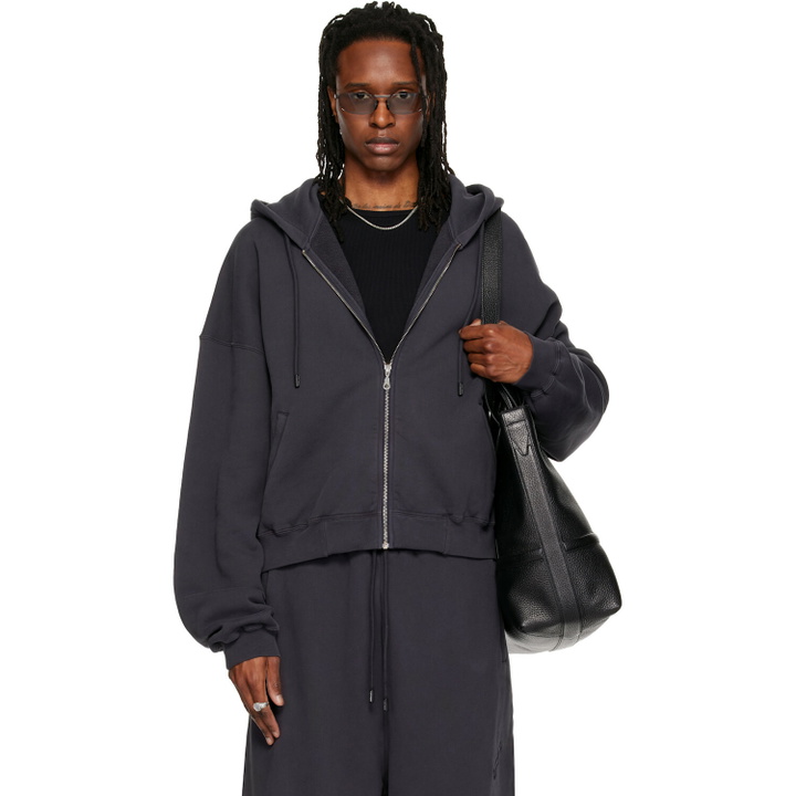 Photo: LU'U DAN Gray Washed Zip Hoodie