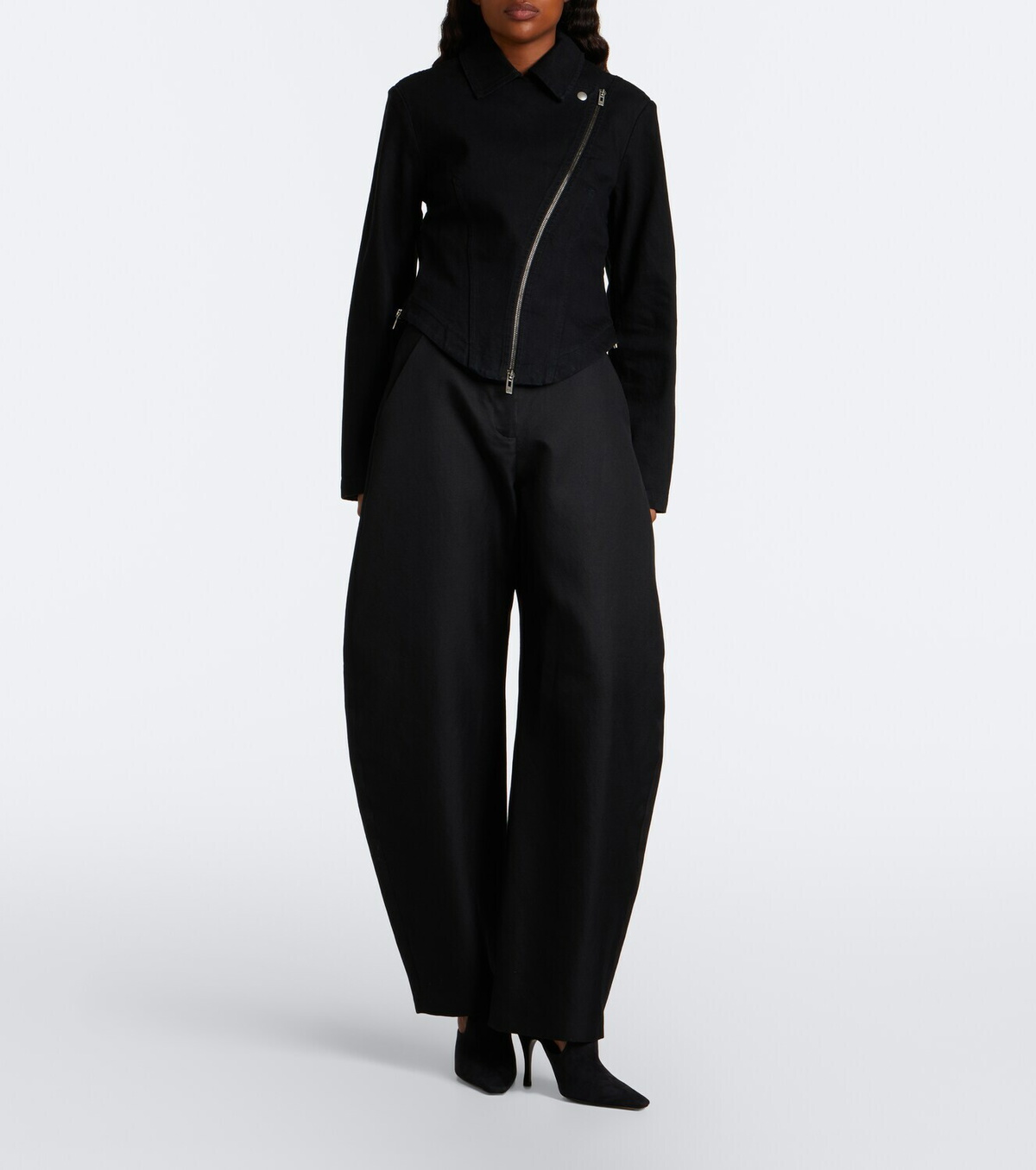 Alaïa Denim biker jacket