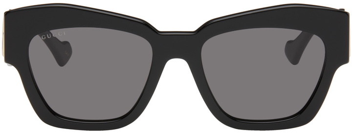 Photo: Gucci Black Cat-Eye Sunglasses