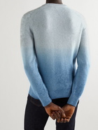 TOM FORD - Degradé Cashmere, Mohair and Silk-Blend Sweater - Blue