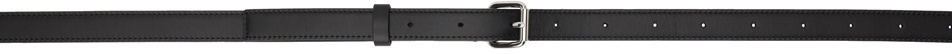 We11done Black Slim Basic Belt
