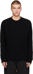 CASEY CASEY Black Inside Out Seam Sweater