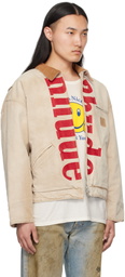 Rhude Beige Logo Jacket