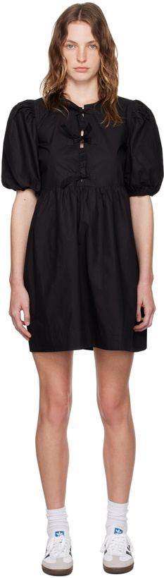 Photo: GANNI Black Tie String Minidress