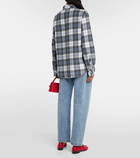 God's True Cashmere Tartan cashmere shirt