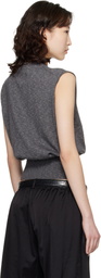 Cordera Gray Flecked Cotton Waistcoat