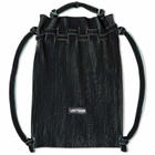 LASTFRAME Women's Two Tone Knapsack Backpack in Black/Mint Green