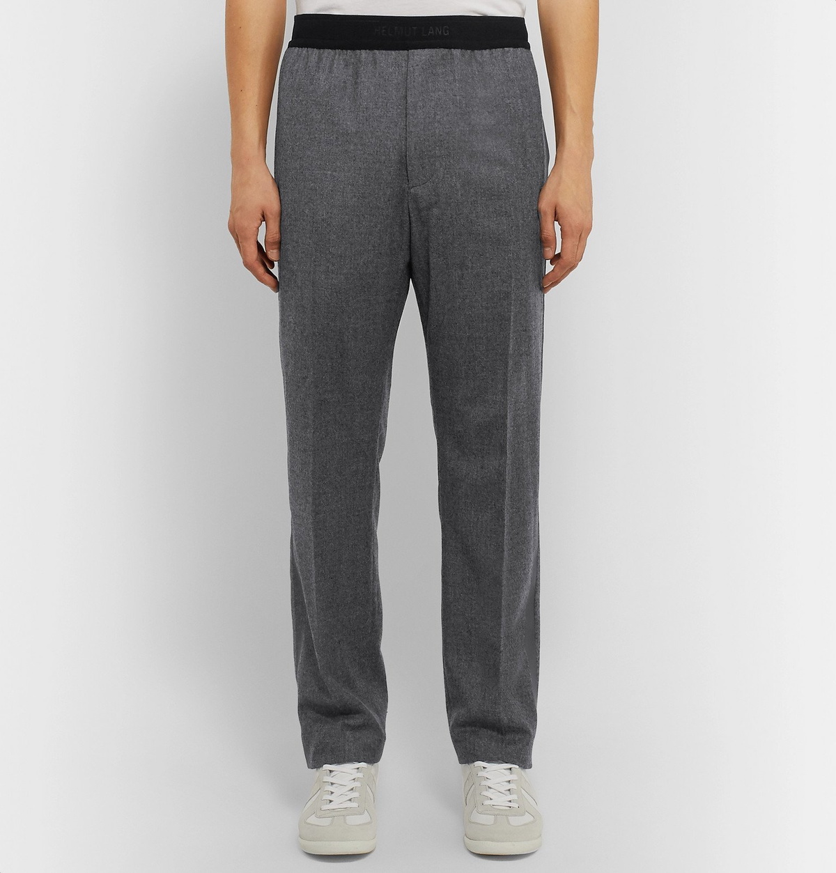 Helmut Lang - Striped Wool Trousers - Gray Helmut Lang