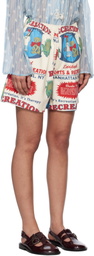 Bode Off-White Enrichment Shorts