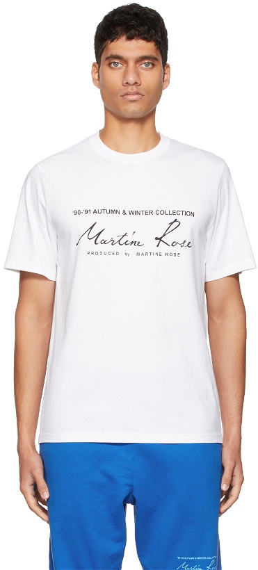 Photo: Martine Rose White Classic Logo T-Shirt