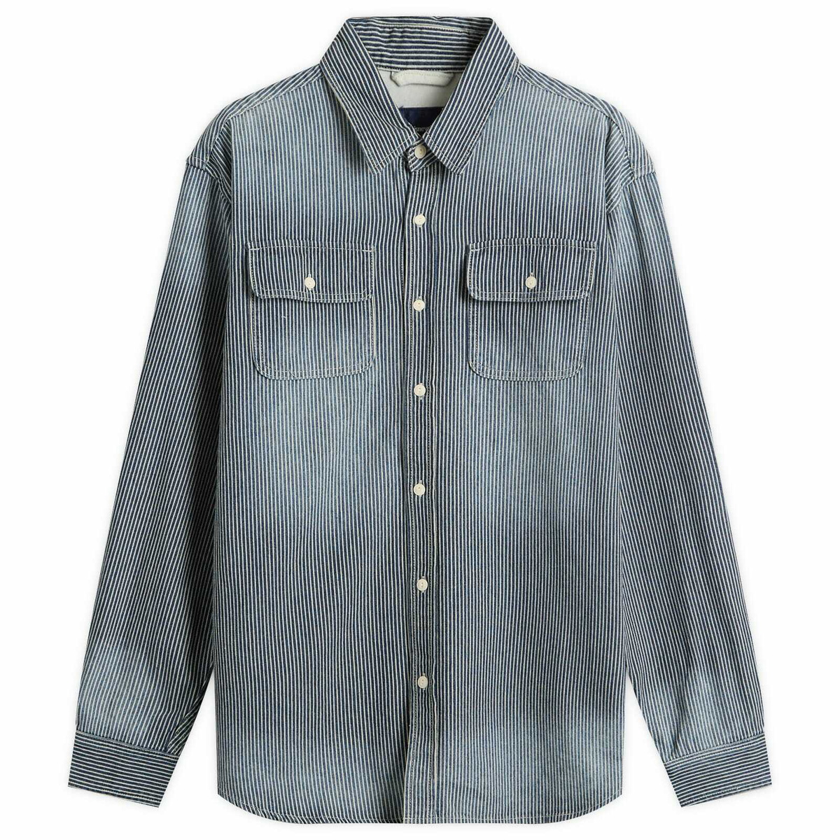 thisisneverthat Men's Hickory Denim Shirt in Indigo