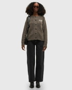 ØLÅF GRASSHOPPER KNIT CARDIGAN Brown Womens Zippers & Cardigan