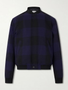 Givenchy - Checked Twill Varsity Jacket - Blue