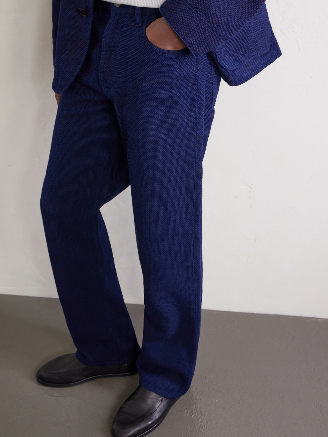 Blue Blue Japan - Sashiko Straight-Leg Jeans - Blue
