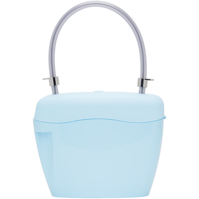 Palm Angels Blue Padlock Shoulder Bag Palm Angels