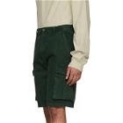 Acne Studios Bla Konst Green Sheen Over Shorts