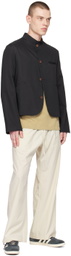 XENIA TELUNTS Black Band Collar Jacket