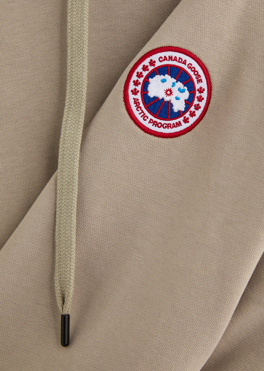 Canada Goose Huron Hooded Cotton Sweatshirt Beige