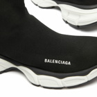 Balenciaga Men's 3XL Speed Runner Sneakers in Black/White