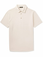 Loro Piana - Cotton-Piqué Polo Shirt - Gray