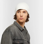 Maison Margiela - Ribbed Cashmere and Wool-Blend Beanie - White