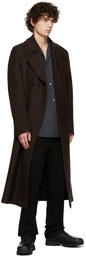 Jil Sander Brown Tailored Coat