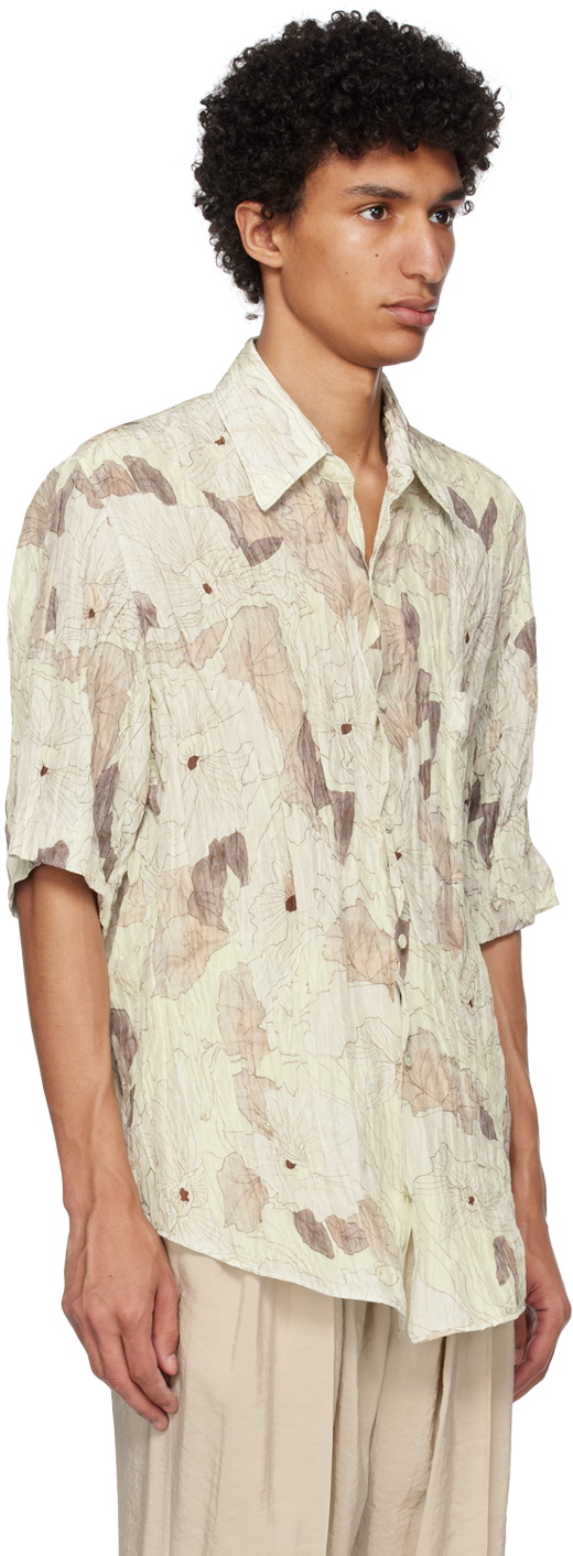 Lemaire Beige Cotton Dress Shirt