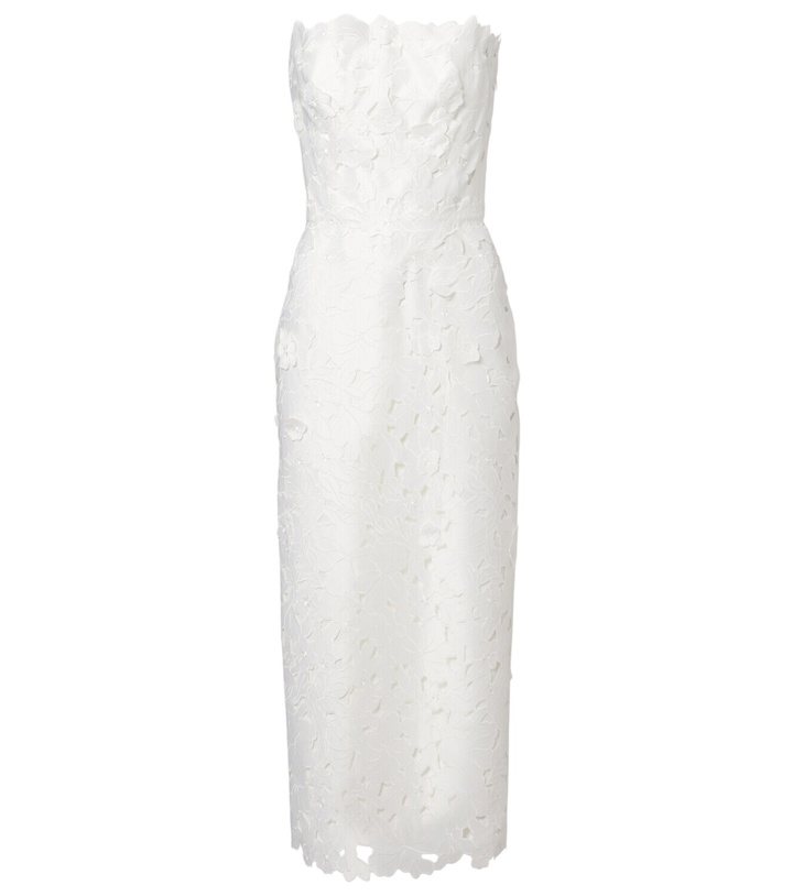 Photo: Costarellos Lace bustier gown