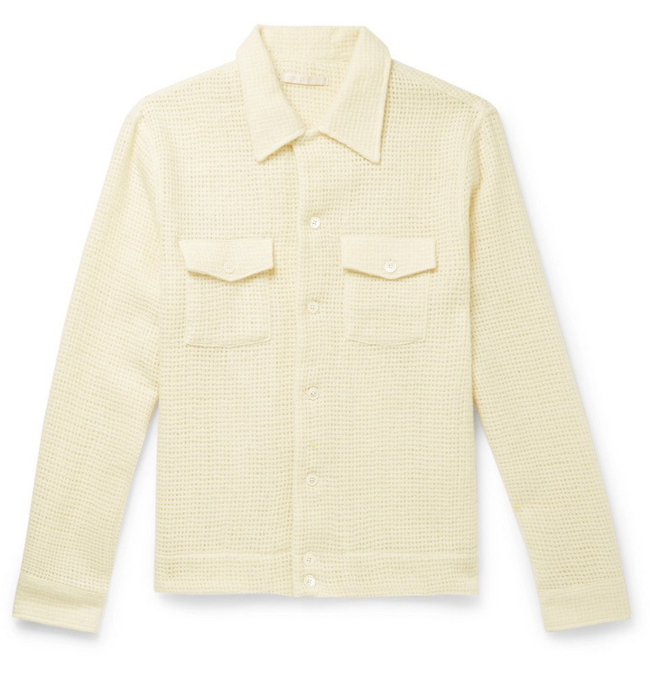 Photo: Our Legacy - Oversized Waffle-Knit Merino Wool and Mohair-Blend Overshirt - Men - Cream