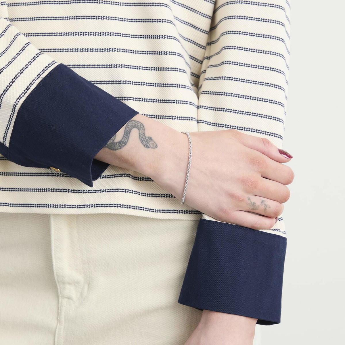 Tom Wood Rope Bracelet in Silver