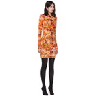 Richard Quinn Orange Floral Dress