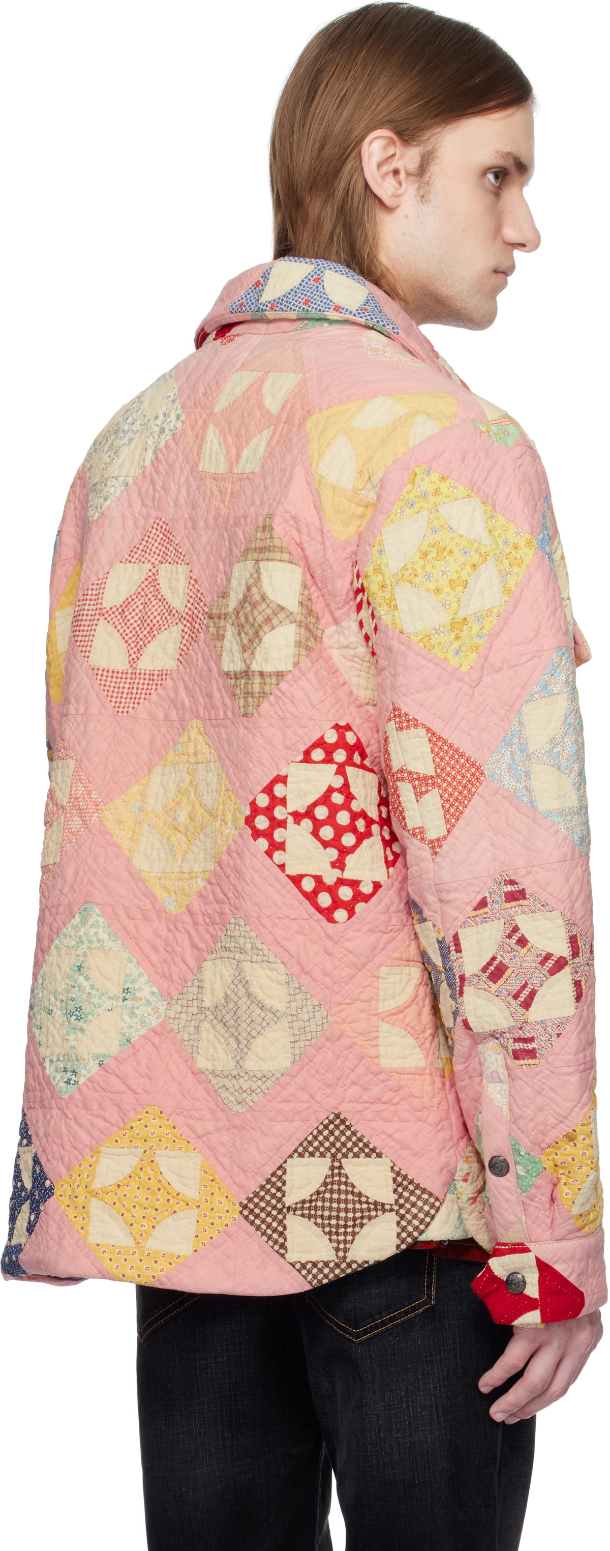 COÛT DE LA LIBERTÉ Pink Charlie Quilted Blanket Jacket