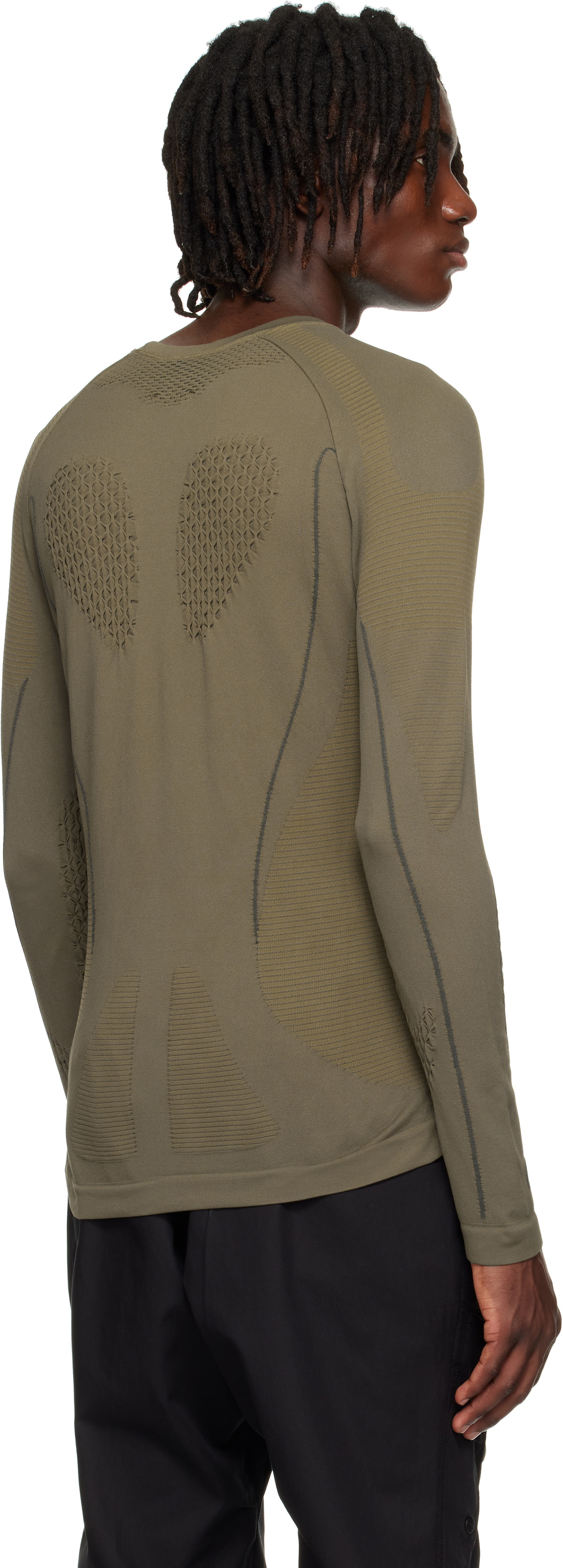 ROA Khaki Seamless Long Sleeve T-shirt