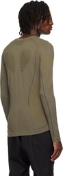 ROA Khaki Seamless Long Sleeve T-shirt