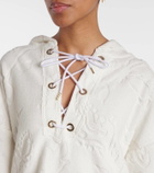 Dorothee Schumacher Cosy Towelling cotton terry jacquard hoodie