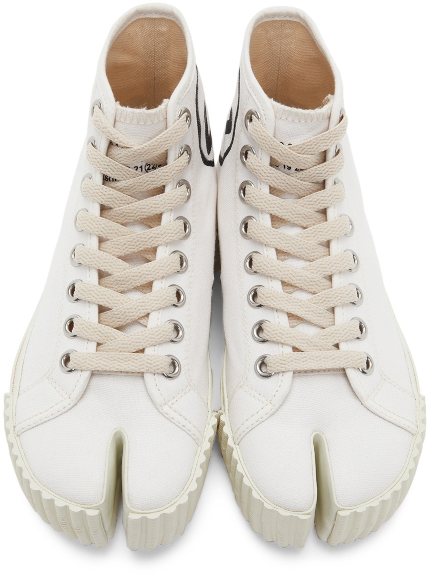 Maison Margiela White High Tabi Sneakers Maison Margiela