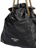 BALENCIAGA - Xs Crush Leather Tote Bag